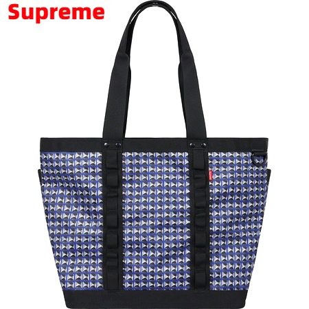 国内正規品【Supreme The North Face Studded Explore Utility Tote NM82125I BS ロイヤルブルースタディッドプリント Royal シュプリーム ザ ノース フェイス スタッズ エクスプロア ユーティリティ トート バッグ バック 2021ss】