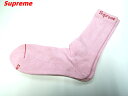 1足 Pink ピンク【Supreme x Hanes Crew Socks シュプリーム x ヘインズ ハイソックス 靴下】