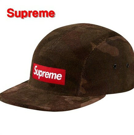 シュプリーム 【Supreme 15AW Cord Camo Camp Cap Olive Camo シュプリーム キャップ 2015AW 2015FW】