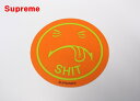 【Supreme SHIT Sticker Orenge シュプリーム ステッカー オレンジ 2017AW】