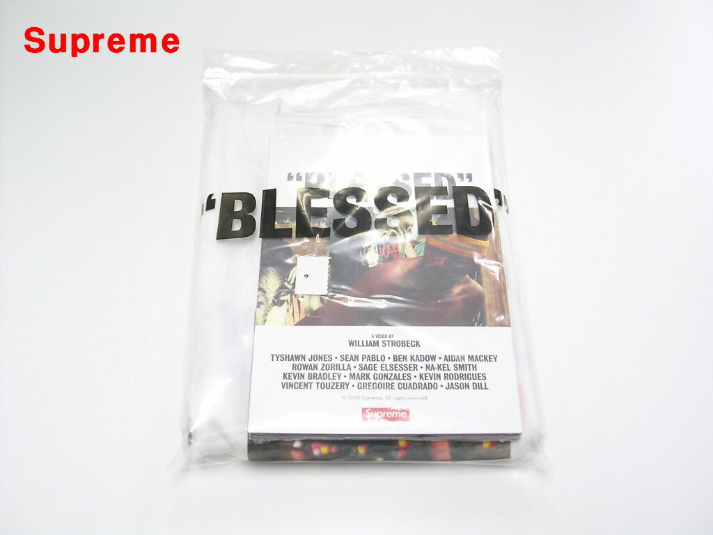 M【Supreme Blessed DVD & Tee White シュプリーム ブレッシド ディーブイディー アンド Tシャツ 白 ホワイト 2018AW 国内正規品】