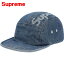 Supreme Top Logo Denim Camp Cap Blue ץ꡼ ȥåץ ǥ˥  å  ֥롼 2019AW 2019FW