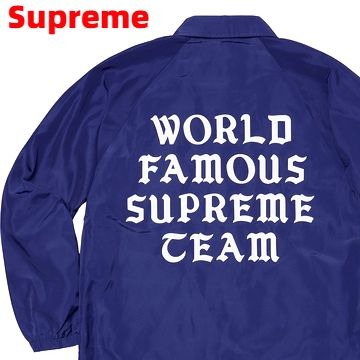 M【Supreme 2020ss World Famous Coaches Jacket Dark Royal シュプリーム コーチジャケット ワールドフェイマス ダークロイヤル】