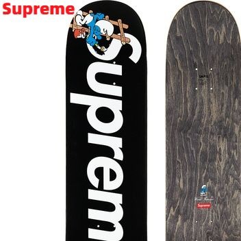 【Supreme Smurfs Skateboard Black シュプリーム スマーフ スケートボード デッキ 黒 ブラック 2020AW】