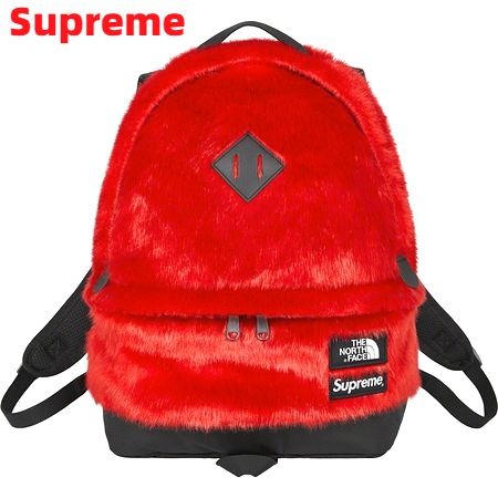 TR TNF レッド【Supreme/The North Face Faux Fur Backpack NM82092I シュプリーム/ザ ノースフェイス フォックス ファー バックパック リュック バッグ TR TNF RED 赤 2020AW 2020FW 国内正規品 タグ付き】