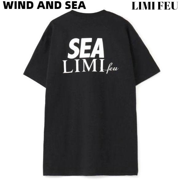 S【WIND AND SEA LIMI FEU x WDS T-SHIRT / BLACK (LIMI-05) リミフゥ x ウィンダンシー Tシャツ 黒 ブラック メンズ レディース ユニセックス 男女兼用】