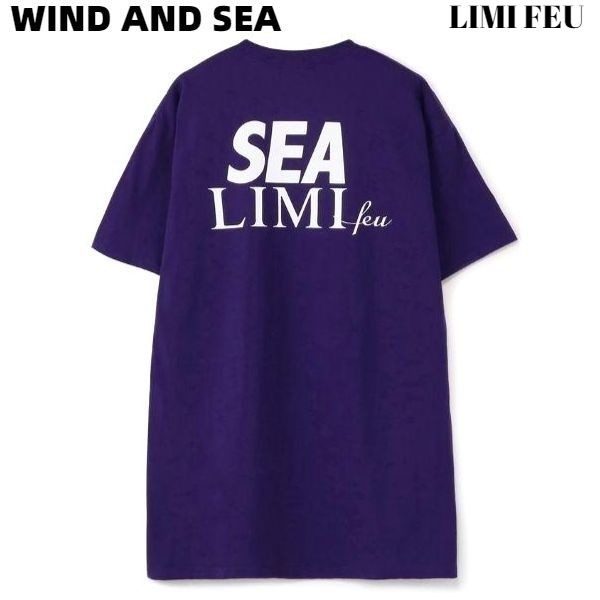 M【WIND AND SEA LIMI FEU x WDS T-SHIRT / PURPLE (LIMI-05) リミフゥ x ウィンダンシー Tシャツ 紫 パープル メンズ レディース ユニセックス 男女兼用】