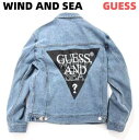 M【WIND AND SEA GUESS x WDS OVERSIZED DENIM JACKET / LIGHT WASH (GUESS-01) ゲス x ウィンダンシーオーバーサイズ デニムジャケット Gジャン メンズ レディース ユニセックス 男女兼用 ライト ウオッシュ】(4)