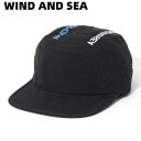 【WIND AND SEA WDS WATERPROOF JET CAP / BLACK (20S2-GD-01) ウィンダンシー ジェットウォータープルーフ ジェット キャップ ブラック 黒 男女兼用 ユニセックス 帽子】