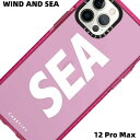 【WIND AND SEA × CASETiFY MAIN LOGO - SEA iPhone12 Pro Max (Hot Pink) ウィンダンシー × ケースティファイ アイフォーン ケース iPhone 12Pro Max シアー-ホットピンク 2021】