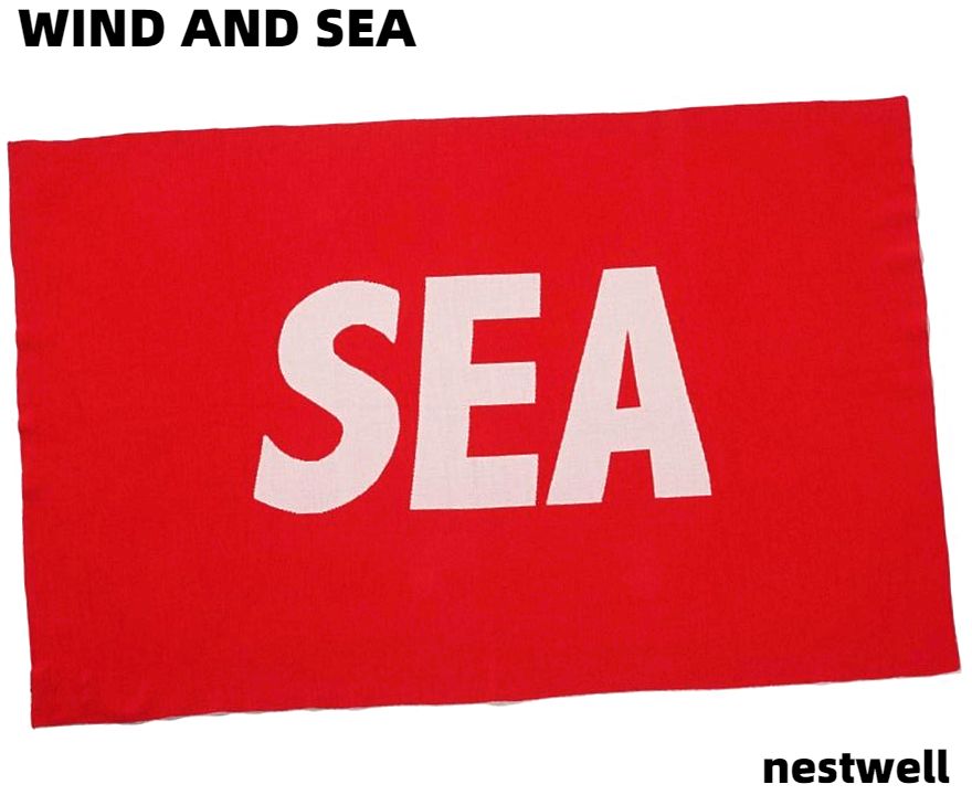 【WIND AND SEA x nestwell NESTWELL X WDS CRISPA (BLANKET) / RED (NSTW-13) CRISPA SEA Jacquard Blanket クリスパ SEA ジャカードブランケット ウィンダンシー X ネストウエル ブランケット TOMATO】