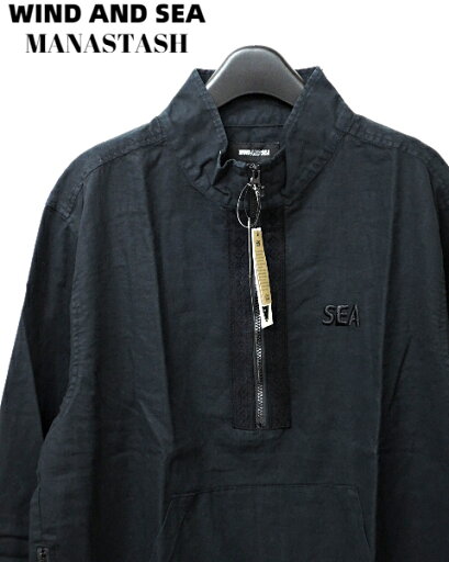 M【WIND AND SEA MANASTASH X WDS CHILLWACK LINEN JACKET WDS-MST-01 BLACK マナスタッシュ x ウィンダンシー チリワック リネン ジャケット 黒 ブラック】 M【WIND AND SEA MANASTASH X WDS CHILLWACK LINEN JACKET WDS-MST-01 BLACK マナスタッシュ x ウィンダンシー チリワック リネン ジャケット 黒 ブラック】