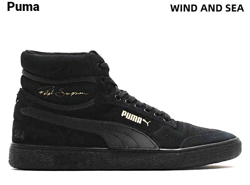 US11(29cm)【PUMA RALPH SAMPSON MID WIND AND SEA Puma Black 375581 01 プーマ ラルフ サンプソン ミッド ウィンダンシー スニーカー BLACK 375581-01】