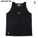 L【WIND AND SEA HEAVY PILE TANK TOP WDS-O-BYT-23-Q1-CS-03 BLACK ウィンダンシー ヘヴィ パイル タンクトップ ブラック】