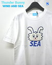 S【WIND AND SEA Thunder Bunny x WDS T-SHIRTS 1 WDS-C-TDBY-23-Q4-01 WHITE サンダー バニー x ウィンダンシー Tシャツ ホワイト】