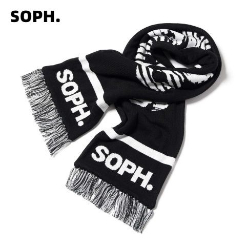 【SOPH.20 MUFFLER ソフネット マフラー SOPHNET. メンズ ストール スカーフ soph.20 scarf SOPH.設立20周年記念 BLACK 黒 ブラック】 【SOPH.20 MUFFLER ソフネット マフラー SOPHNET. メンズ ストール スカーフ soph.20 scarf SOPH.設立20周年記念 BLACK 黒 ブラック】