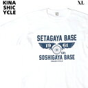 XL【KINASHI CYCLE Tシャツ（世田谷ベース×木梨サイクル）WHITE 世田谷ベース × 祖師谷ベースコラボ KINASHI CYCLE キナシサイクル 白 ホワイト 木梨憲武 所ジョージ】