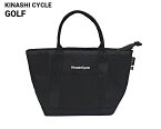 【KINASHI CYCLE GOLF ラウンドトートバッグ BLACK 木梨サイクル キナシサイクル ゴルフバック 黒 ブラック 木梨憲武】