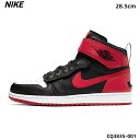 10.5(28.5cm)KiyNIKE AIR JORDAN 1 HI FLYEASE CQ3835-001 BLACK/BLACK-GYM RED-WHITE iCL W[_  nC 2019z