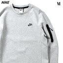 M 国内正規品【NIKE TECH FLEECE CREW CU4506-063 ナイキ テックフリース クルー スウェットシャツ メンズ トップス トレーナー プルオーバー ストレッチ ワークアウト ストリート プルオーバー 止水ジップ】