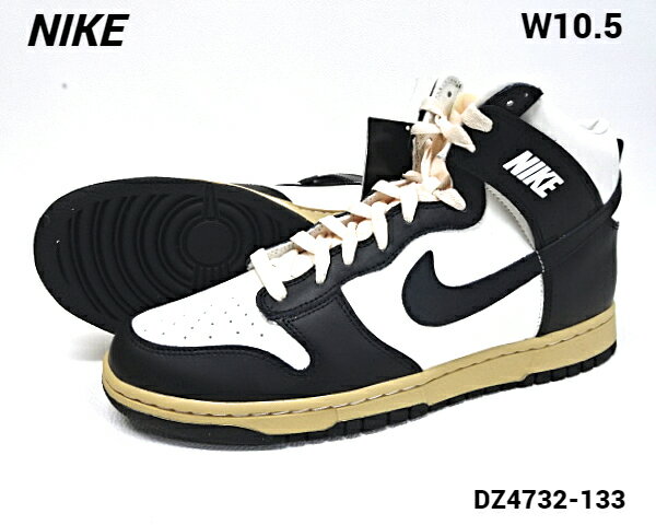 W10.5(27.5cm)国内正規品【W NIKE DUNK HIGH SE DZ4732-133 SAIL/BLACK-SESAME-PEARL WHITE VOIL/SESAME/NOIR ナイキ ウィメンズ ダンク ハイ ビンテージ パンダ ブラック/セイル】