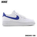 10(28cm)KiyNIKE AIR FORCE 1 f07 LOW DM2845-100 WHITE/GAME ROYAL-WHITE iCL GA tH[X1 [ zCg/Q[ C-zCgz