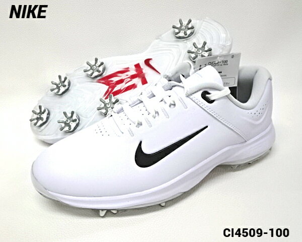 【NIKE AIR ZOOM TW20 (W) CI4509-100 WHITE/BLACK-GYM RED ナイキ エア ズーム タイガー ウッズ 039 20 メンズ ゴルフシューズ (ワイド) ナイキ ゴルフシューズ メンズ スニーカー ホワイト／ブラックージム レッド】