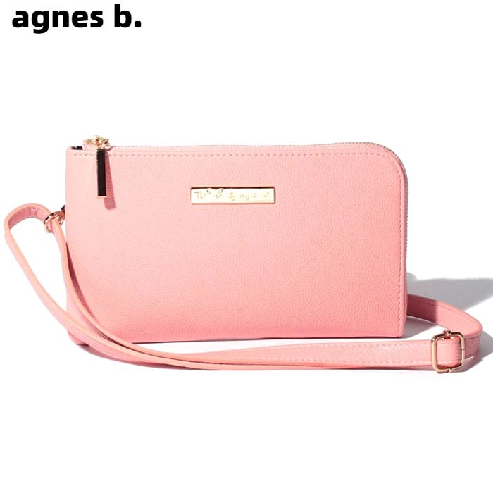 国内正規品【To b. by agnes b. WP60 POCHETTE PINK トゥービーバイアニエスベー マルチケース ピンク ウォレット パスポートケース】