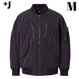 ジルサンダー M【UNIQLO x JIL SANDER +J Over Size Blouson Black ユニクロ x ジルサンダー +J オーバーサイズブルゾン 黒 ブラック 2021ss】