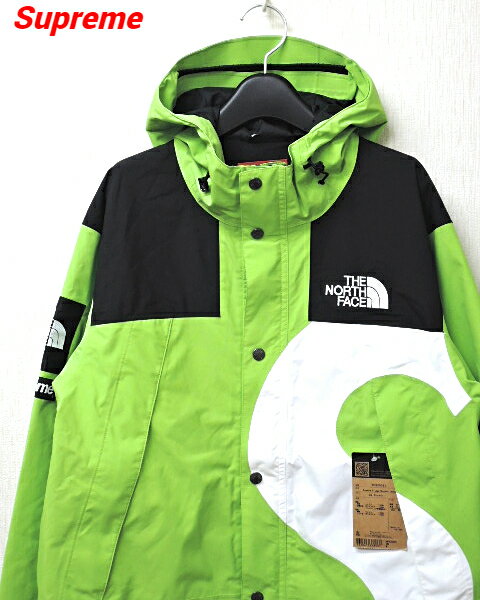 M【Supreme THE NORTH FACE S Logo Mountain Jacket LIME NP62002I シュプリーム ノースフェイス Sロゴ マウンテンジャケット ライム 2020AW 2020FW】【中古】