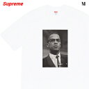M【Supreme Malcolm X Tee White シュプリーム Tシャツ ホワイト 白 フォトTシャツ 2022ss】