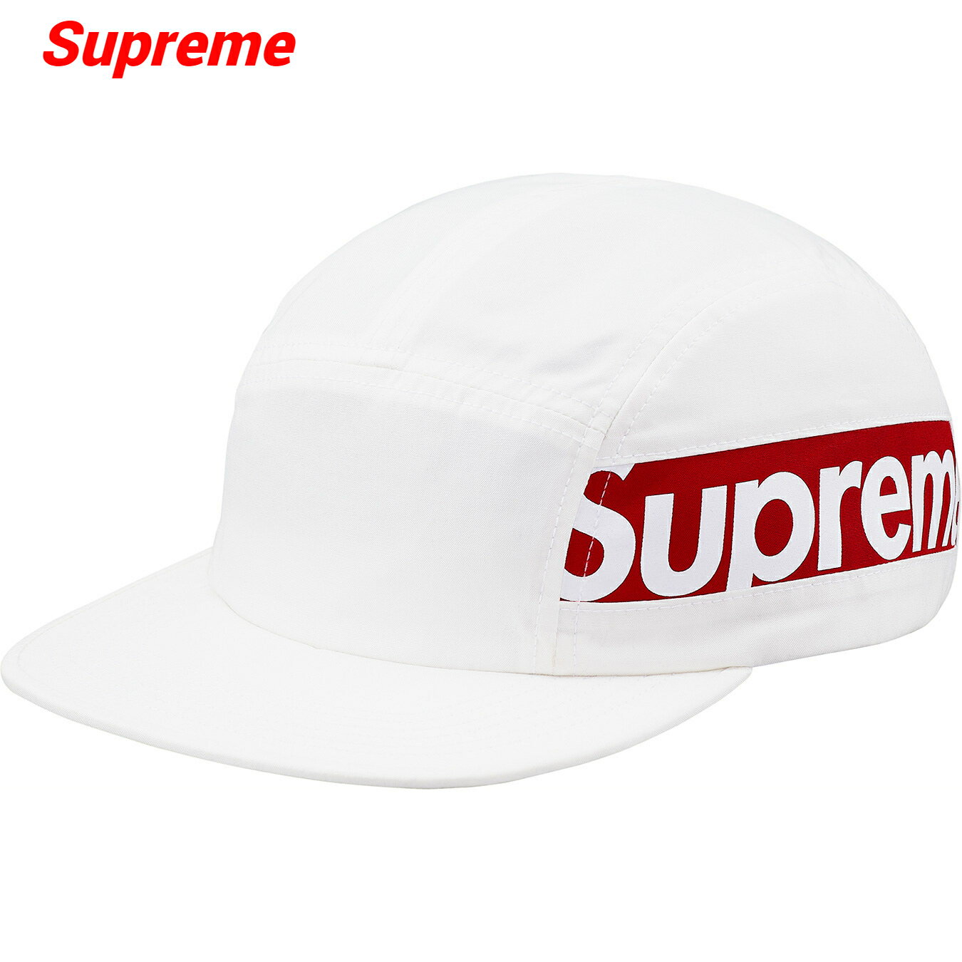 シュプリーム 【Supreme Side Panel Camp Cap White シュプリーム キャップ サイドパネル キャンプ キャップ ホワイト 2018AW 2018FW】