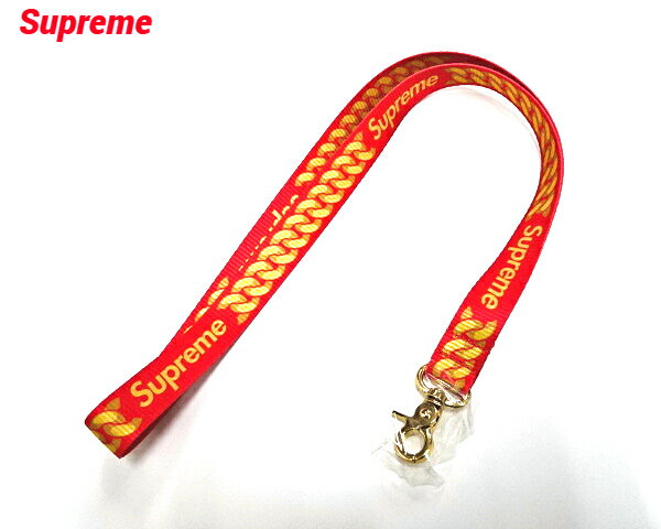 【Supreme Cuban Links Lanyard Red シュプリーム キューバ リンクス ランヤード ストラップ レッド 赤 2022ss】