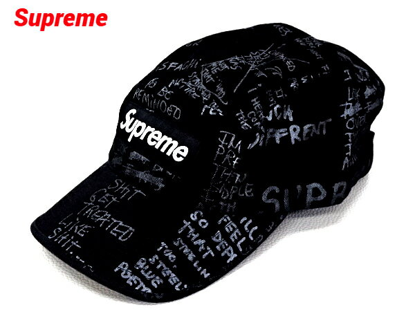 【Supreme 23ss Gonz Poems Camp Cap Black シュプリーム キャンプ キャップ ゴンズ ポエムズ 黒 2023ss】