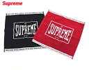 【Supreme Square Mini Towels (set of 2) Red/Black IMABARI TOWEL 2 PACK シュプリーム スクエアー ミニ タオル （2枚セット）レッド/ブラック 今治タオル 2パック 2023AW 2023FW】