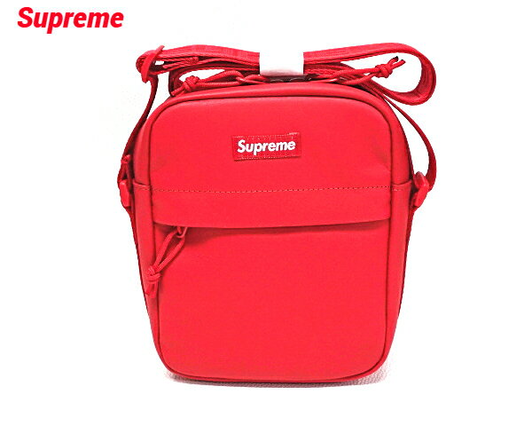 商品名 ■ Supreme Leather Shoulder Bag COLOR ■ Red SIZE ■ Free 約H21 x W18 x D6cm (ショルダー部分70-135cm調節可能）2.5L 状態 ■ 【新古品 未使用】