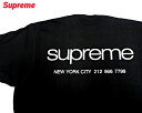 シュプリーム 【Supreme NYC Tee Black シュプリーム Tシャツ ブラック 2023FW 2023AW】