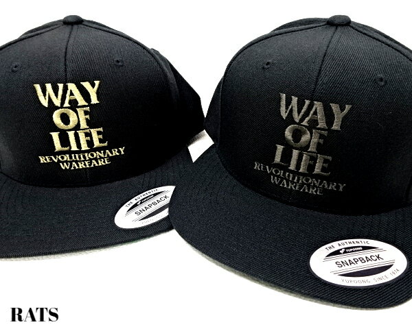 【RATS EMBROIDERY CAP WAY OF LIFE ラッツ エンブロイダリーキャップ 2024】