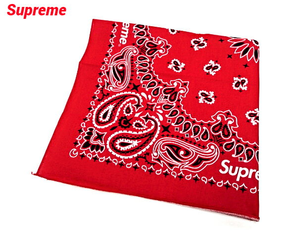 【Supreme Hav-a-Hank Bandana Red シュプリーム ハバハンク ペイズリー バンダナ スカーフ レッド】