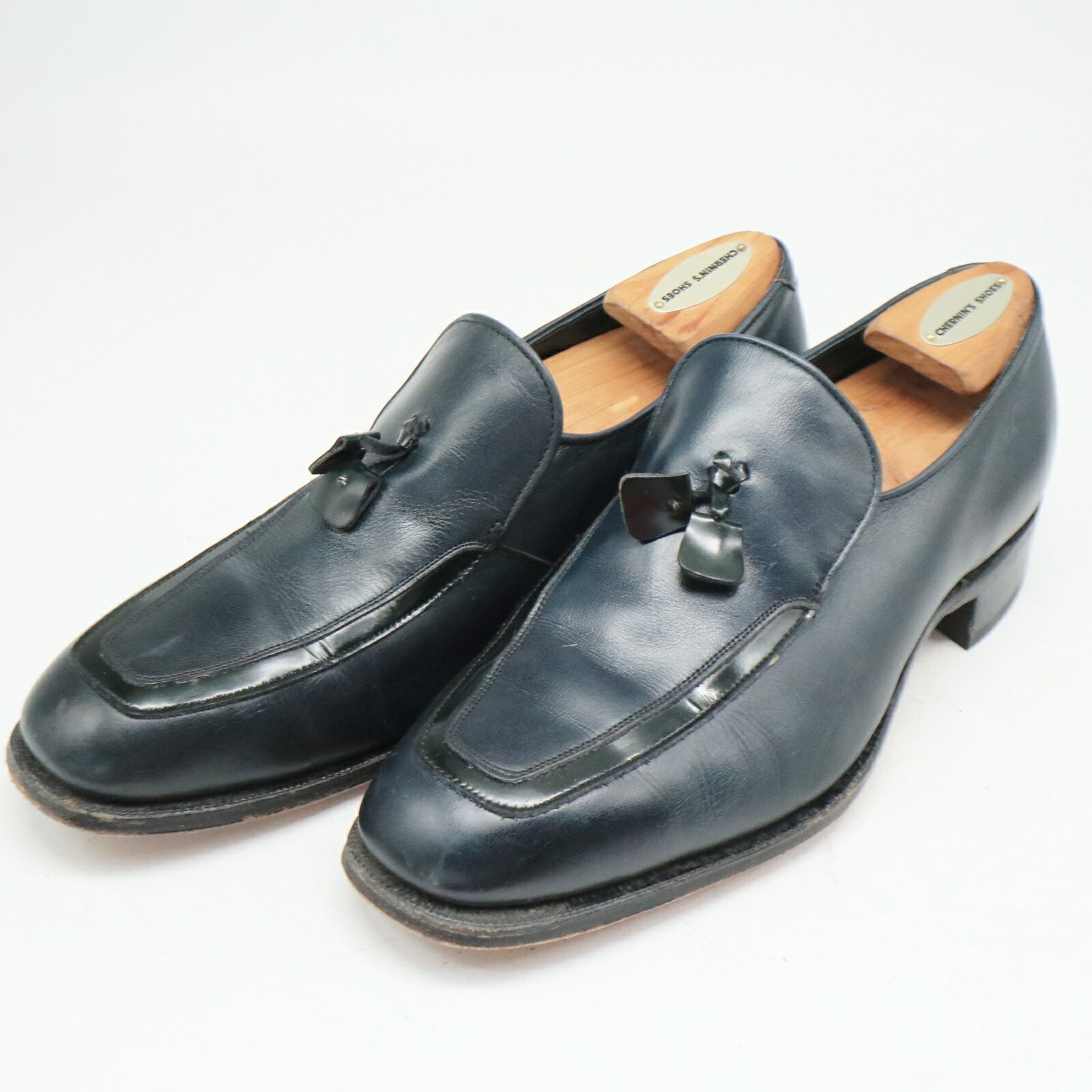 USA製 BOSTONIAN タッセルローファー 牛革 レザーシューズ 靴 ブラック ( メンズ 7 1/2 ≒ 25.5cm ) 中古 古着 5/ ka289
