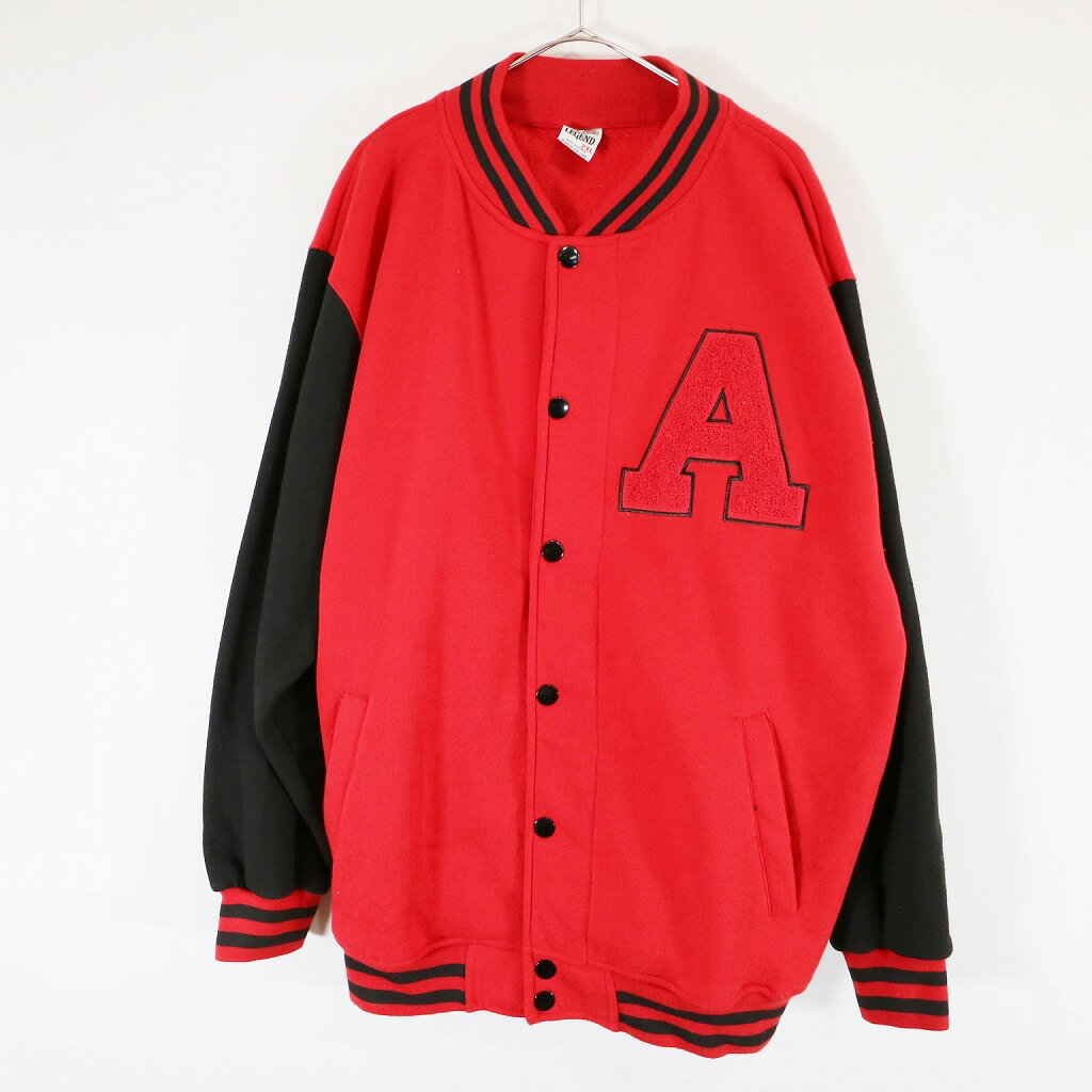 SALE/ LD LEGEND スタジアムジャケット バーシティ 防寒 カレッジ レッド (メンズ 2XL) 中古 古着 N6651