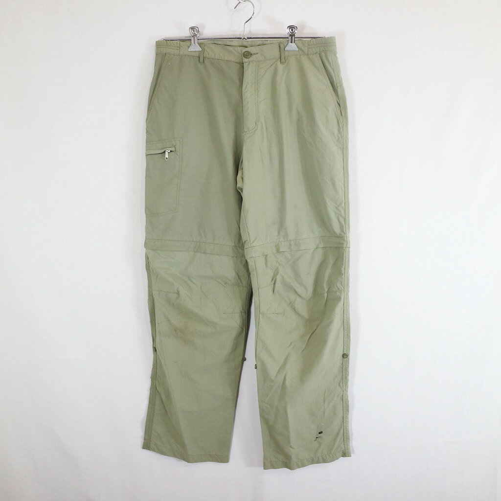 patagonia パタゴニア ナイロンパンツ デタッチャブル アウトドア キャンプ アウター 登山 カーキ (メンズ 34) 中古 古着 N8262