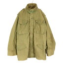 70年代 米軍実物 U.S.ARMY M-65 フィールドジャケット 3rd ミリタリー オリーブ (メンズ SMALL LONG) O0603(4)