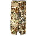 REALTREE カーゴ パンツ 大きいサイズ リアルツリー柄 ベージュ (ユースXXL) 中古 古着 O0733