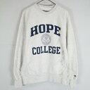 SALE/ Champion チャンピオン オリジナルリバースウィーブ HOPE COLLEGE スウェット アメカジ カレッジ グレー (メンズ S) 中古 古着 O0815