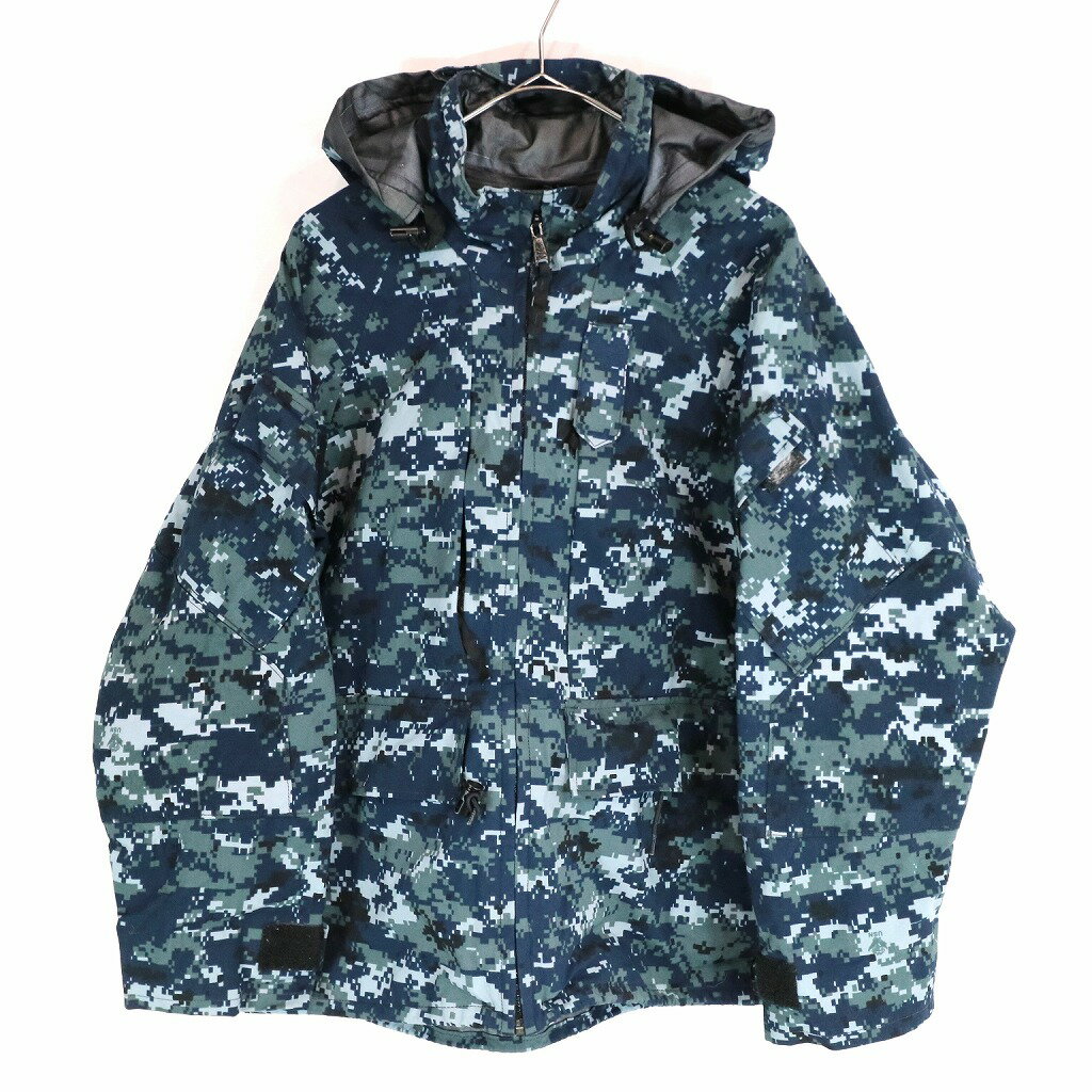 樂天商城 - 00年代 米軍実物 U.S.NAVY NWU TYPE1 パーカー GORE-TEX ネイビーデジタルカモ (メンズ S-XXSHORT) O1397