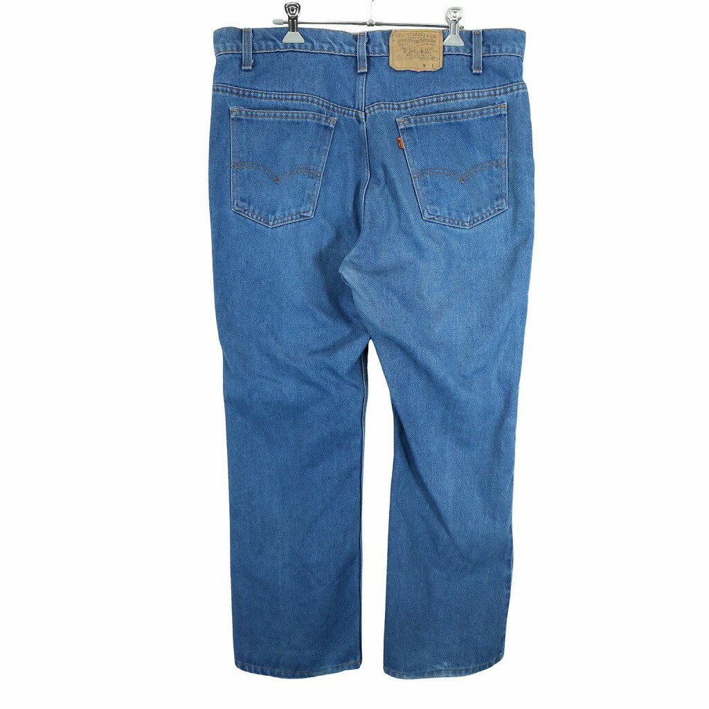 80年代 USA製 Levi's リーバイス 20516-0914 ブーツカットデニムパンツ 大きいサイズ アメカジ ブルー (メンズ 38/30) 中古 古着 O3481