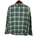 J.CREW ジェイクルー 長袖シャツ アメカジ チェック グリーン (メンズ M) 中古 古着 O4679