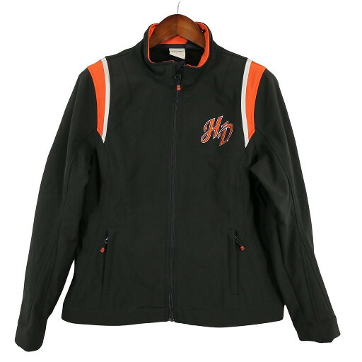 HARLEY DAVIDSON ハーレーダビッドソン ソフトシェルジャケット モーターサイクル バイカー ブラック (メンズ L) 中古 古着 O4765 HARLEY DAVIDSON ハーレーダビッドソン ソフトシェルジャケット モーターサイクル バイカー ブラック (メンズ L) 中古 古着 O4765