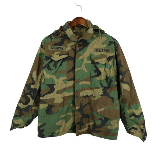 80年代 米軍実物 U.S.ARMY M-65 フィールドジャケット 3rd ミリタリー ウッドランドカモ (メンズ S-S) O4809 中古 古着 80年代 米軍実物 U.S.ARMY M-65 フィールドジャケット 3rd ミリタリー ウッドランドカモ (メンズ S-S) O4809 中古 古着